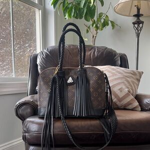 Louis Vuitton Alma by Leather and Vodka w Buffalo Turquoise & Fringe